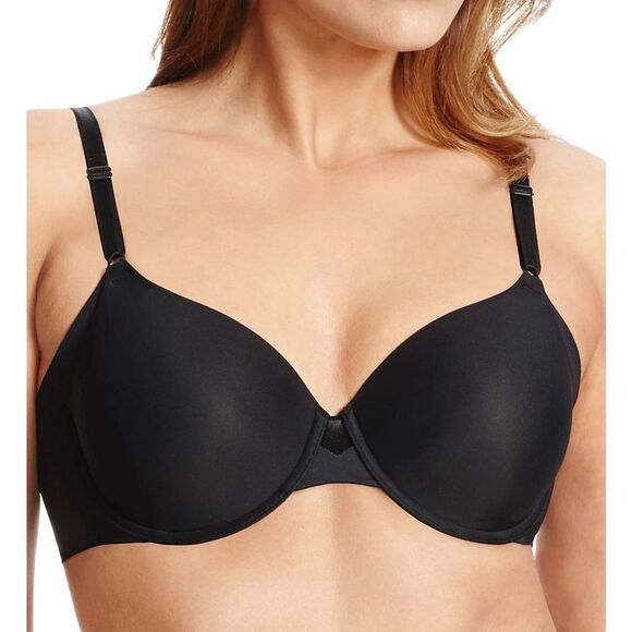 Olga No Side Effects Black Contour Underwire Bra 42C - Picture 1 of 7